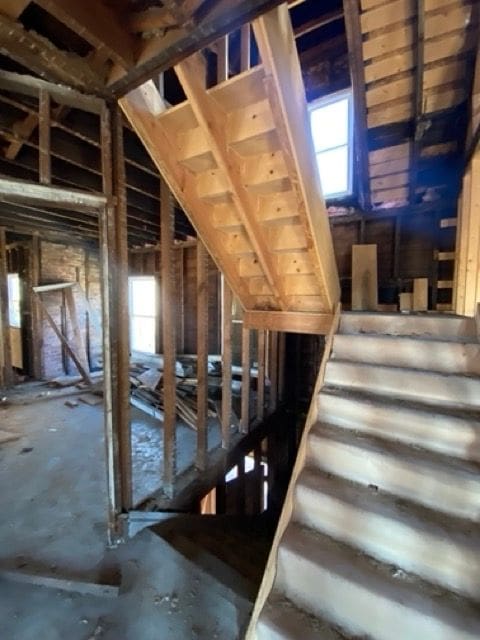 attic featuring plenty of natural light