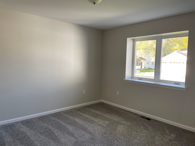 view of carpeted empty room