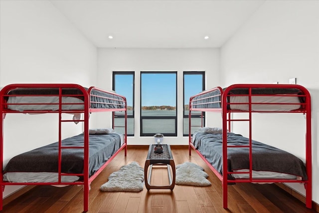 bedroom featuring hardwood / wood-style floors