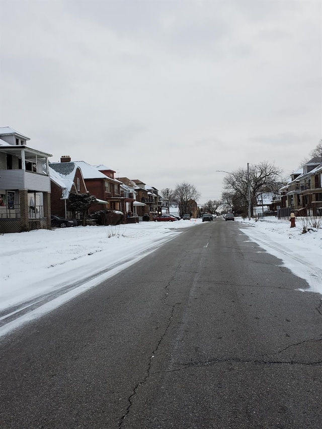 view of road