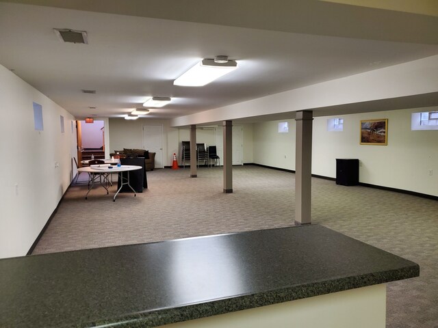 20331 Outer Dr, Dearborn, MI 48124 - finished basement featuring carpet and baseboards
