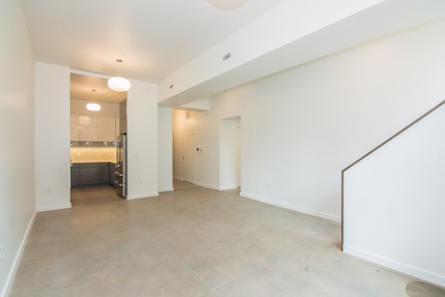 view of unfurnished living room