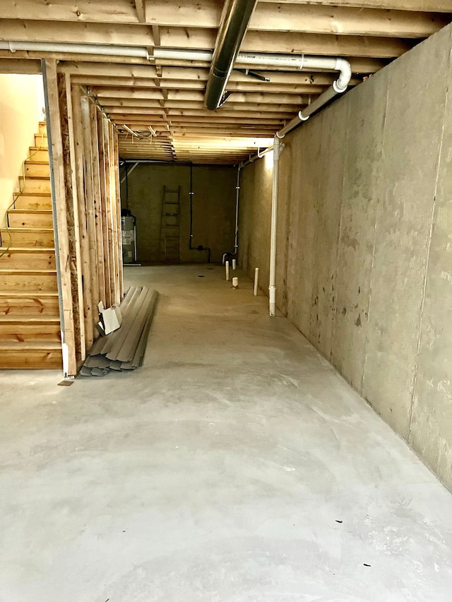 view of basement