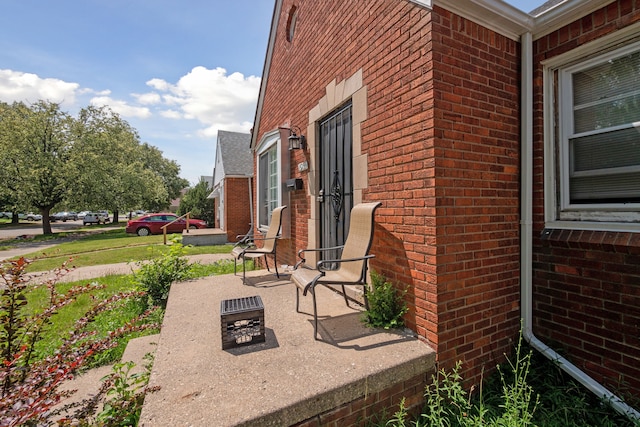 view of home's exterior featuring a patio area