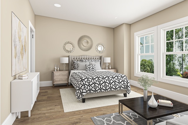 1111 Angara Dr Unit 1, Rochester Hills, MI 48309 - bedroom with baseboards and wood finished floors