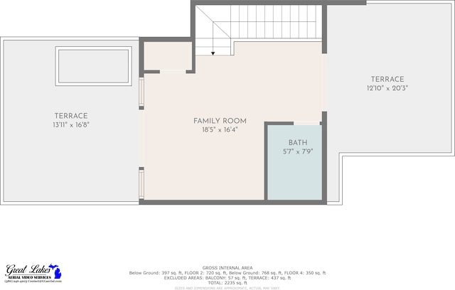 2813 Brush St Unit 99, Detroit, MI 48201 - home floor plan