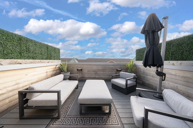 2813 Brush St Unit 99, Detroit, MI 48201 - view of patio / terrace with an outdoor hangout area