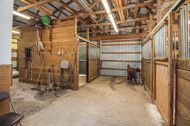 view of horse barn