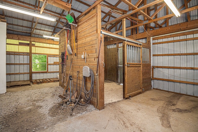 view of horse barn