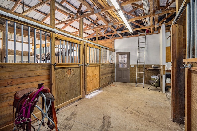 view of horse barn