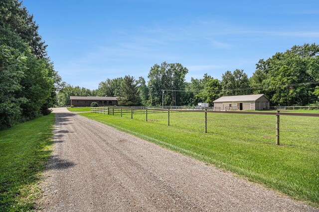 10133 W Allen Rd, Fowlerville, MI 48836 - view of dirt / gravel road featuring a view of rural / pastoral area