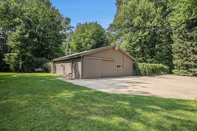 10133 W Allen Rd, Fowlerville, MI 48836 - exterior space featuring a lawn and a patio
