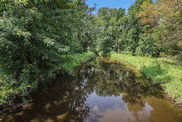 view of landscape with a water view