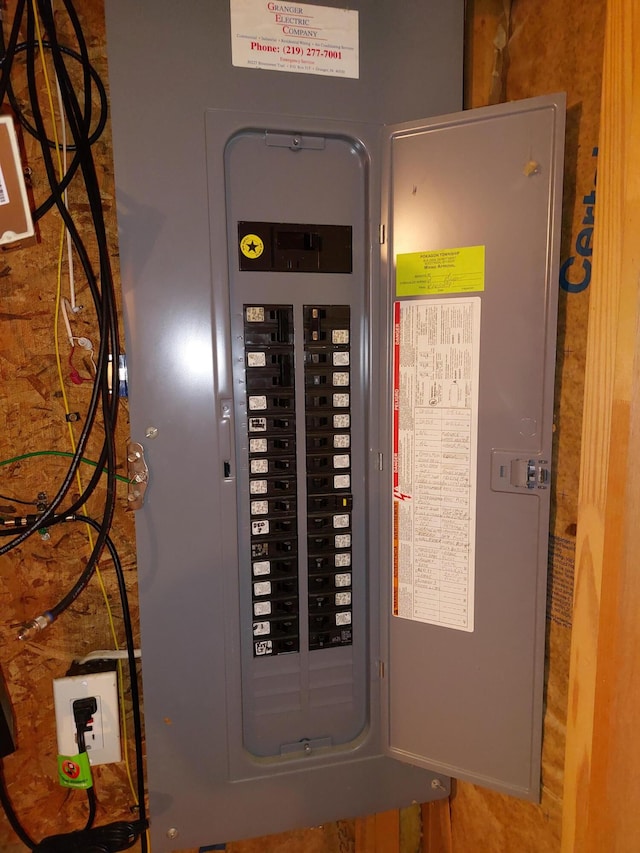 utility room featuring electric panel