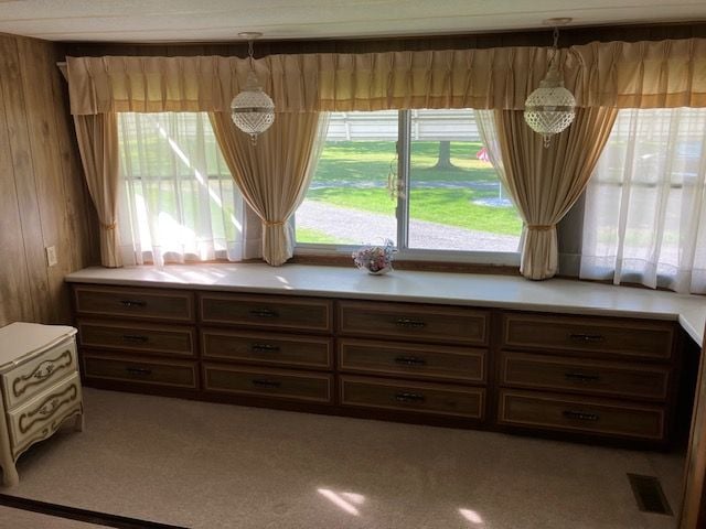 7377 Birch Dr, Port Hope, MI 48468 - sitting room featuring healthy amount of natural light and wood walls