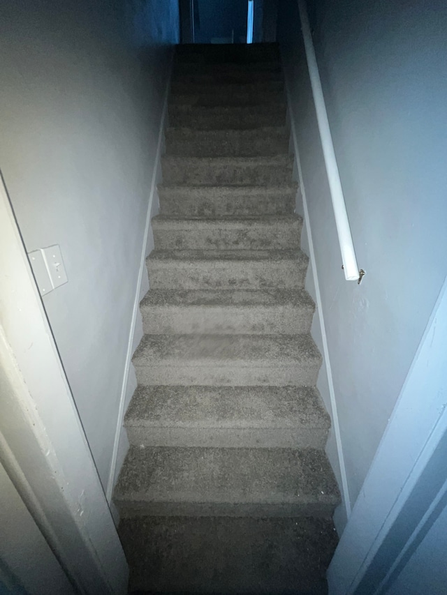 view of stairway