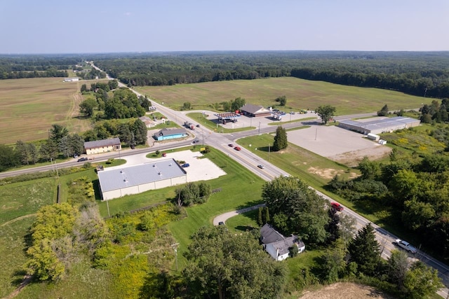 aerial view featuring a rural view