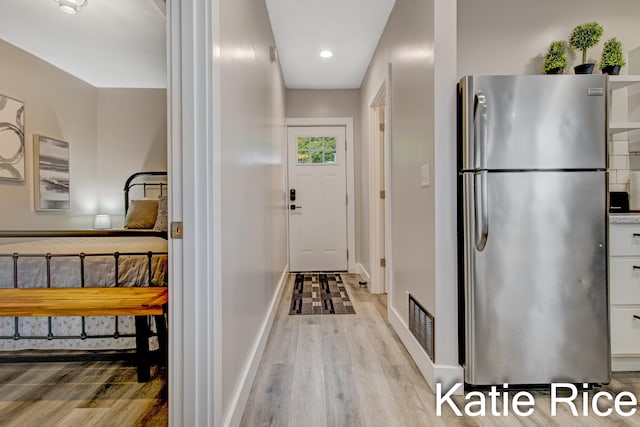 interior space featuring light hardwood / wood-style floors