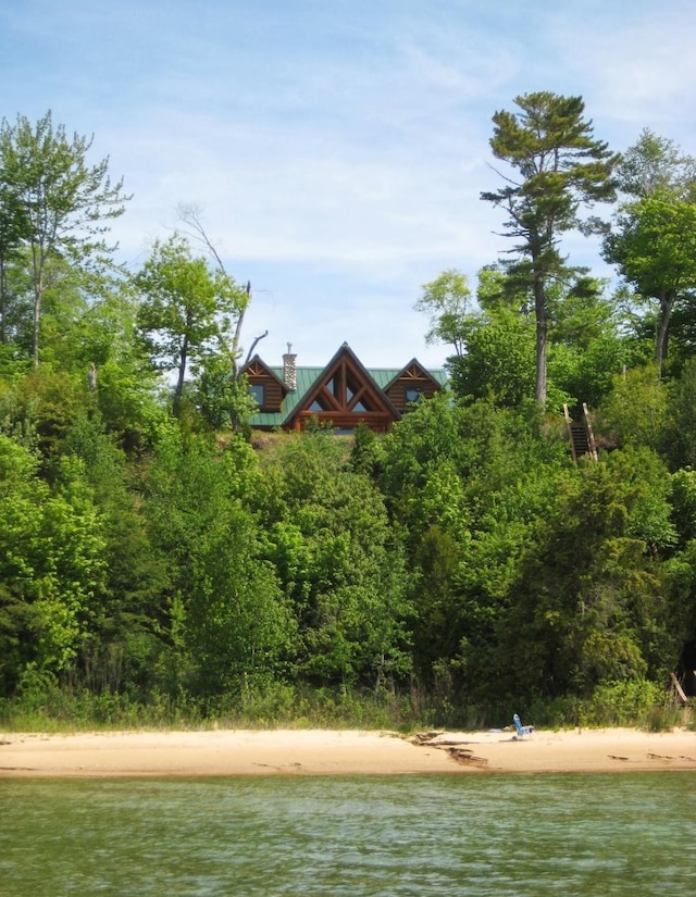 W4231 Wildwood Ln, Moran, MI 49760 - water view