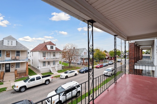 balcony with covered porch