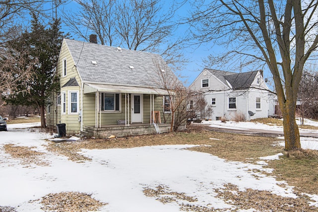 view of front of house with covered porch