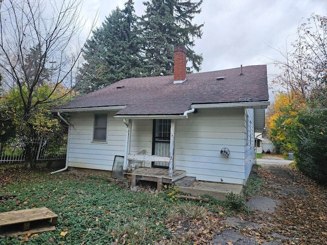 view of back of property