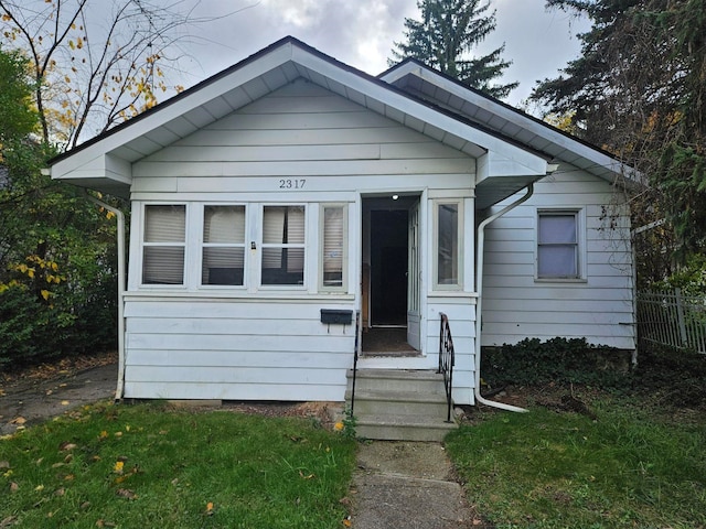 view of bungalow-style home