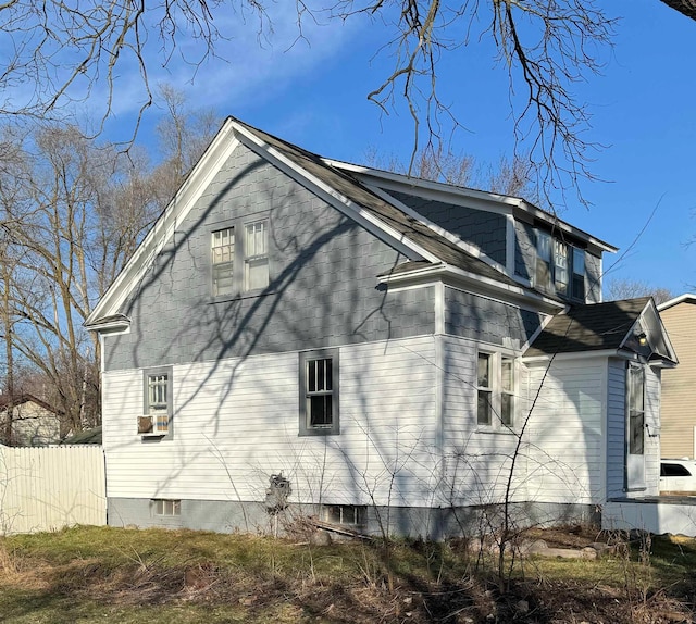 view of property exterior featuring cooling unit