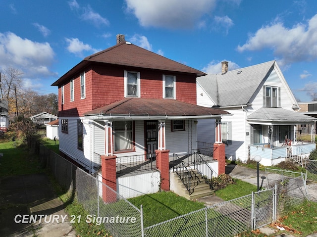 view of front of house featuring a porch