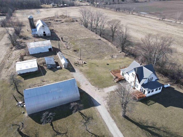 2540 S Dreyer Rd, Au Gres, MI 48703 - overview of rural landscape