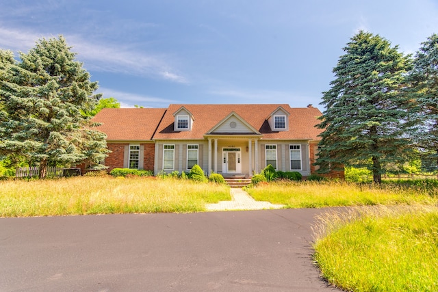 view of cape cod home