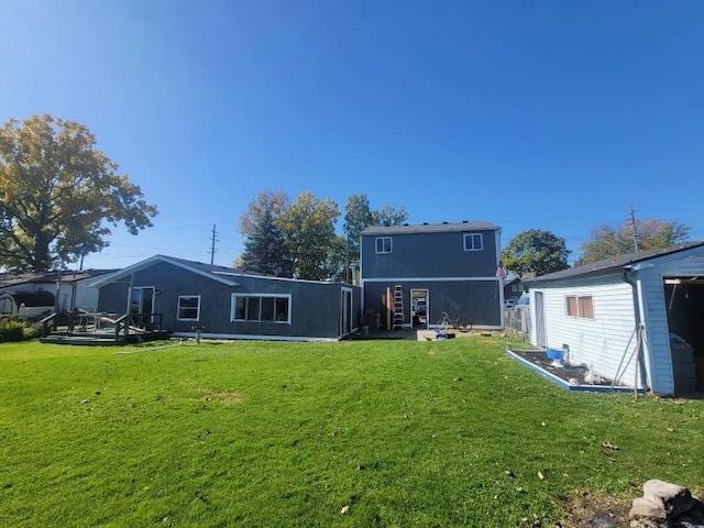 7434 Dyke Rd, Clay, MI 48001 - rear view of property with a lawn