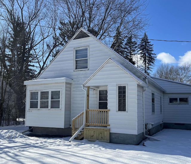 view of front of home