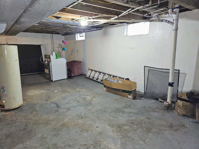 19356 Huntington Rd, Detroit, MI 48219 - below grade area with water heater and washer / dryer