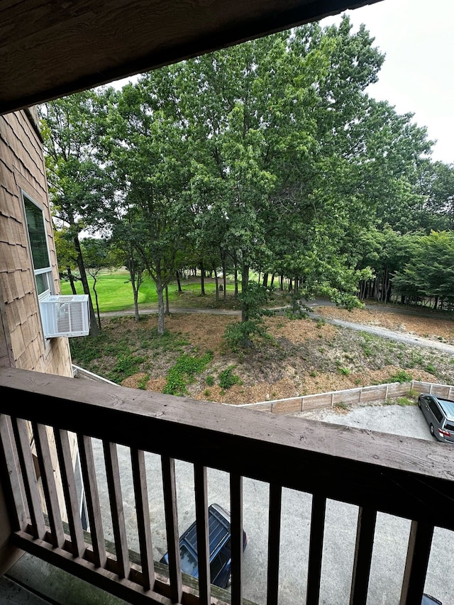 view of yard featuring cooling unit