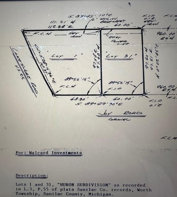 00 Joy, Lexington MI, 48450 land for sale