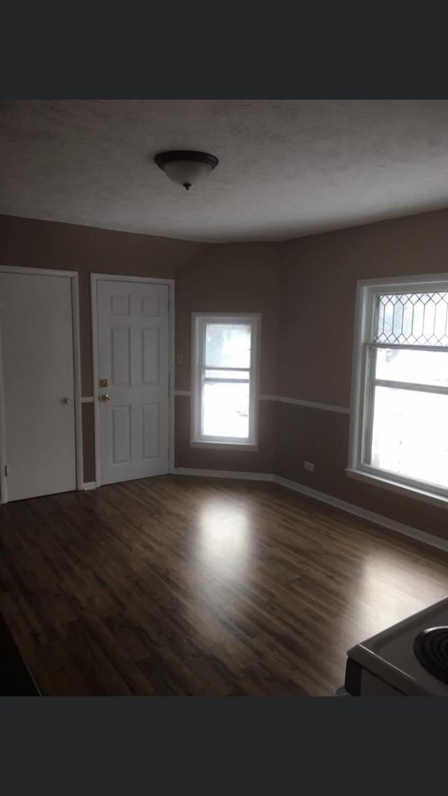 entrance foyer with hardwood / wood-style floors