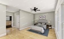 bedroom with ceiling fan