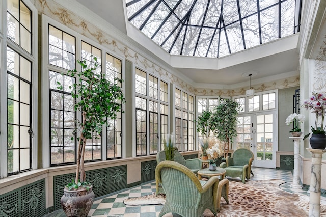 view of sunroom / solarium