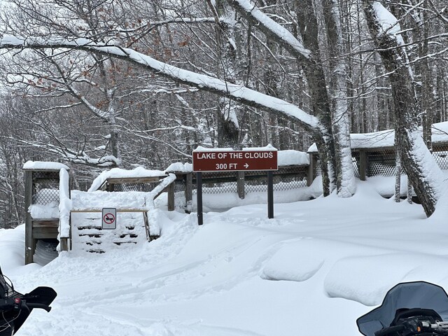 9516 State Highway M64, Marenisco, MI 49947 - view of snowy yard