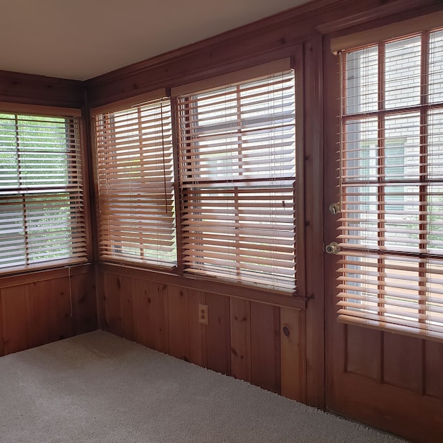 unfurnished sunroom featuring a healthy amount of sunlight