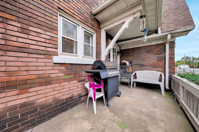 view of patio / terrace with area for grilling