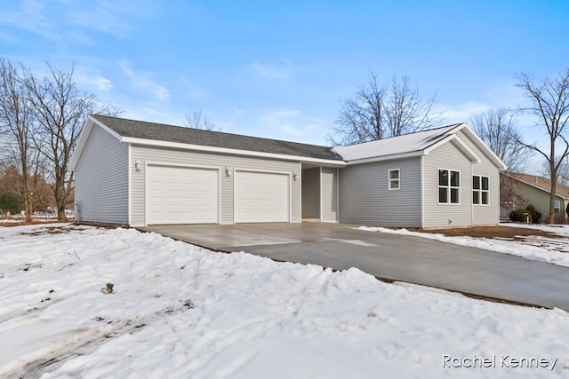 ranch-style house with a garage