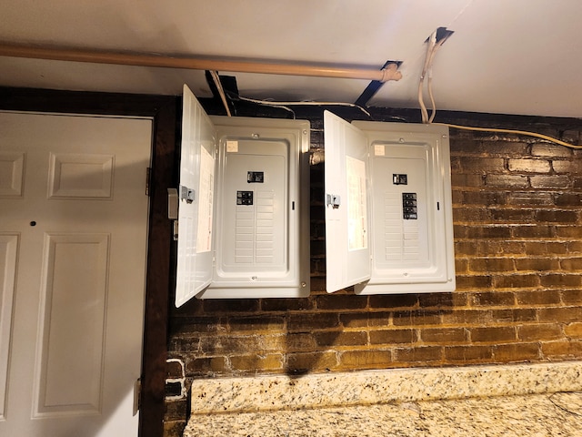 utility room with electric panel