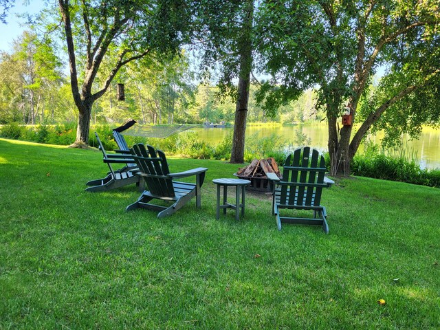 100 W Adams Rd, Farwell, MI 48622 - view of grassy yard featuring a water view and view of scattered trees