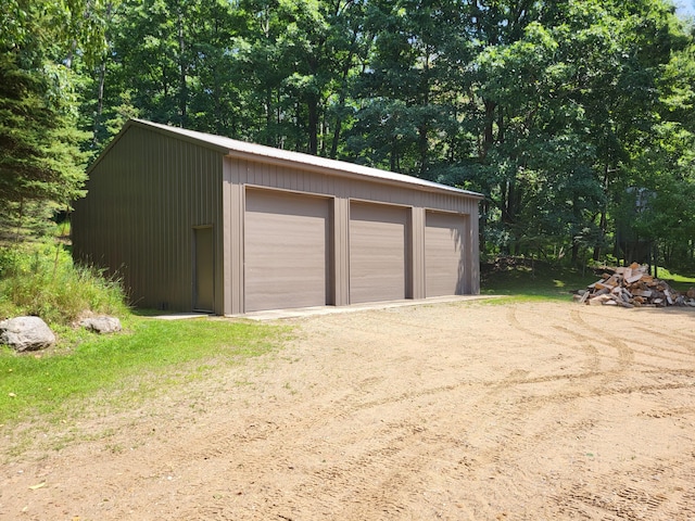100 W Adams Rd, Farwell, MI 48622 - view of detached garage