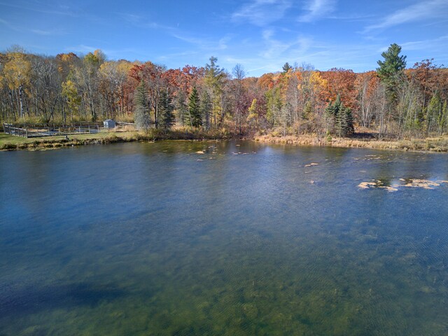 100 W Adams Rd, Farwell, MI 48622 - water view featuring a forest