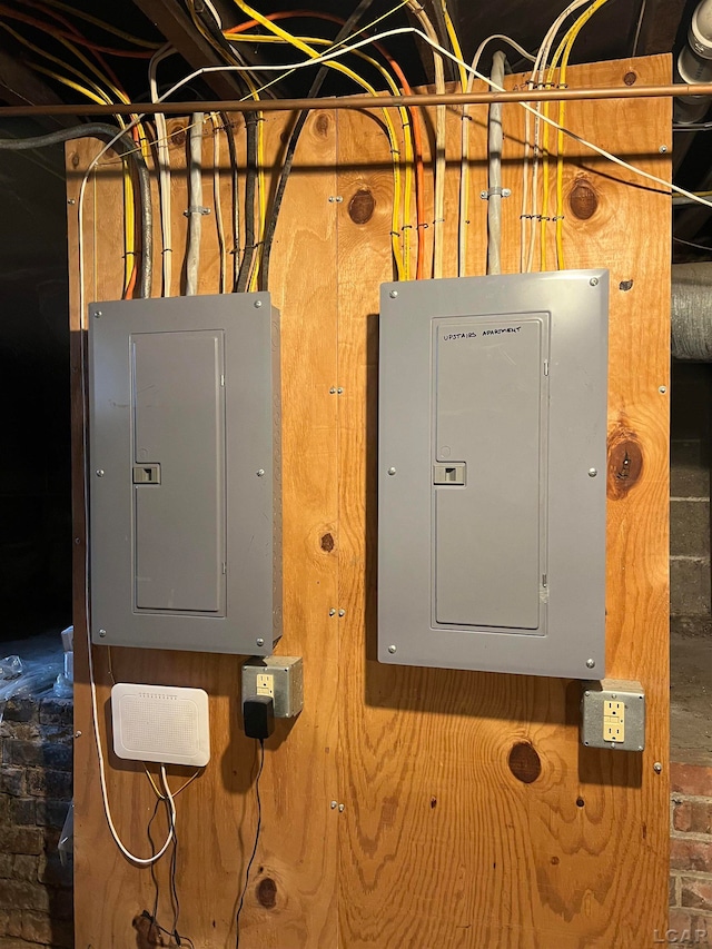 utility room featuring electric panel