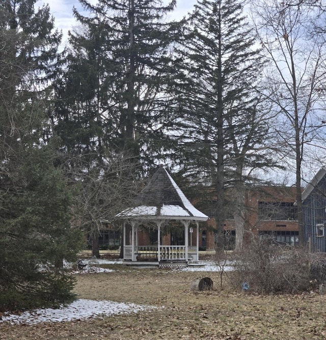 view of home's community with a gazebo