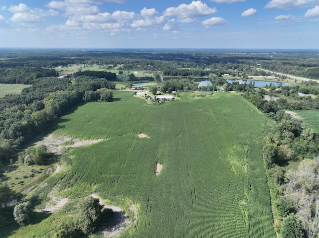 5300 Belford Rd, Holly, MI 48442 - aerial overview of property's location featuring a large body of water and rural landscape
